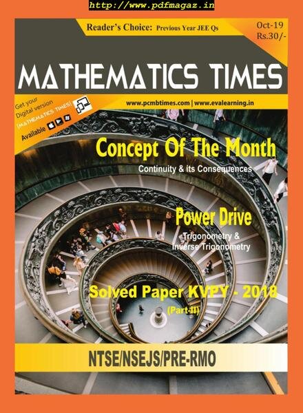 Mathematics Times – October 2019 Cover