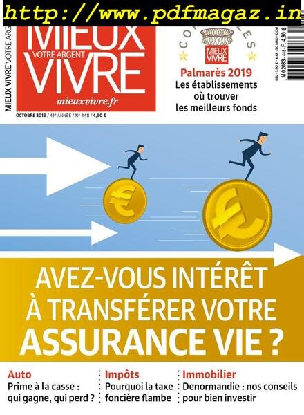 Mieux Vivre Votre Argent – octobre 2019 Cover