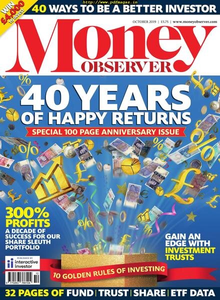 Money Observer – October 2019 Cover