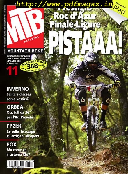 MTB Magazine – Novembre 2012 Cover
