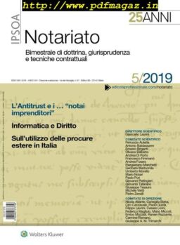 Notariato – Settembre-Ottobre 2019