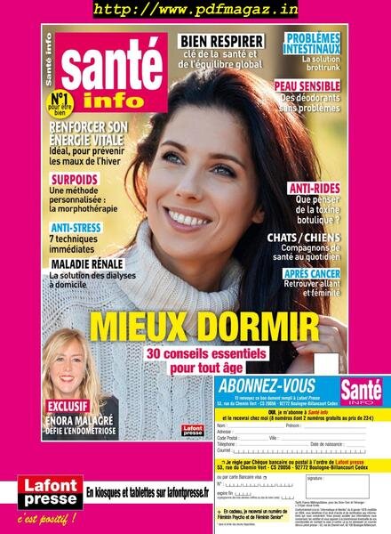 Nutrition Magazine – Novembre 2019 – Janvier 2020 Cover