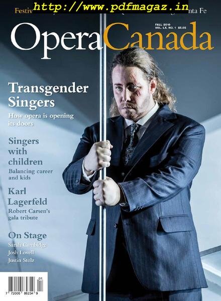Opera Canada – September 2019 Cover