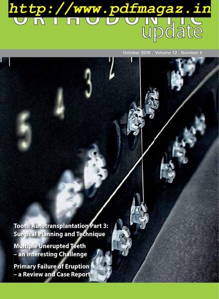 Orthodontic Update – October 2019 Cover
