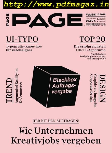 Page – September 2019 Cover