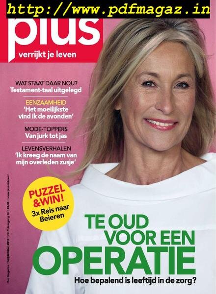 Plus Magazine Netherlands – September 2019 Cover