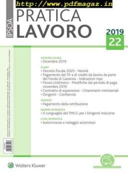 Pratica Lavoro – 16 Novembre 2019