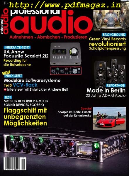 Professional Audio – November 2019 Cover