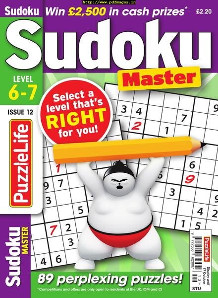PuzzleLife Sudoku Master – September 2019 Cover