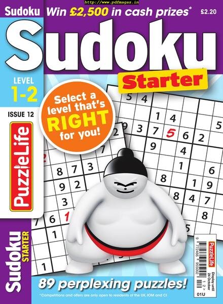 PuzzleLife Sudoku Starter – September 2019 Cover