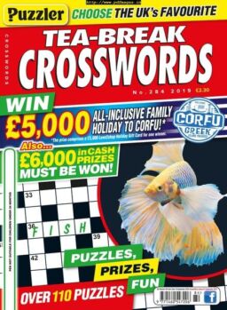 Puzzler Tea-Break Crosswords – August 2019