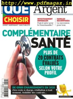 Que Choisir – Hors-Serie Argent – Octobre 2019