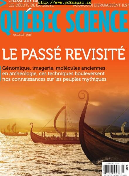 Quebec Science – Juillet-Aout 2019 Cover