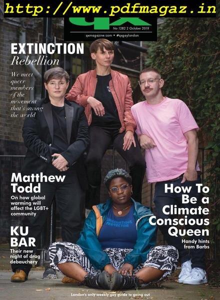 QX Magazine – 02 October 2019 Cover