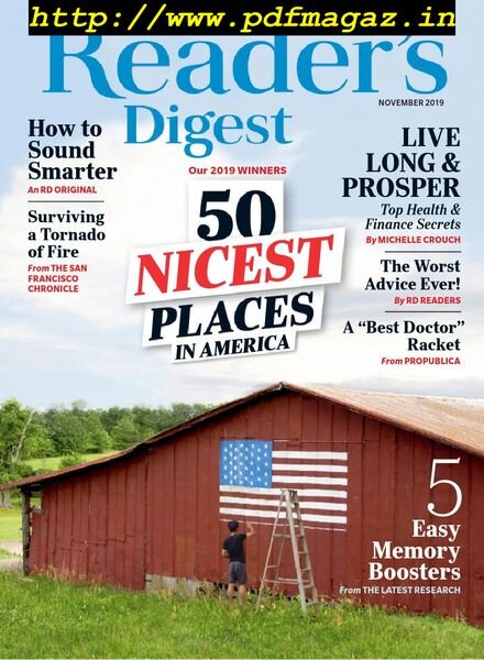 Reader’s Digest USA – November 2019 Cover