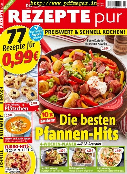 Rezepte Pur – November 2019 Cover