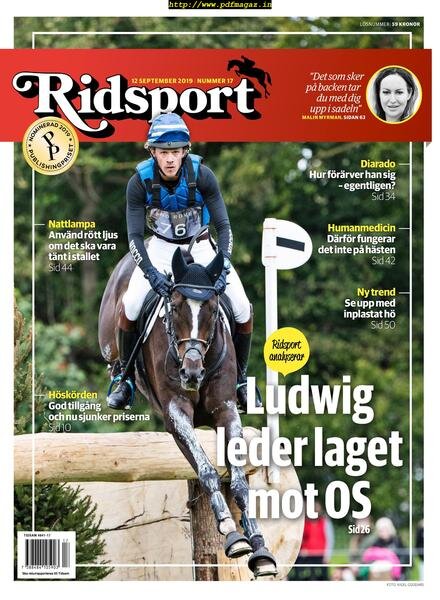 Ridsport – 12 september 2019 Cover