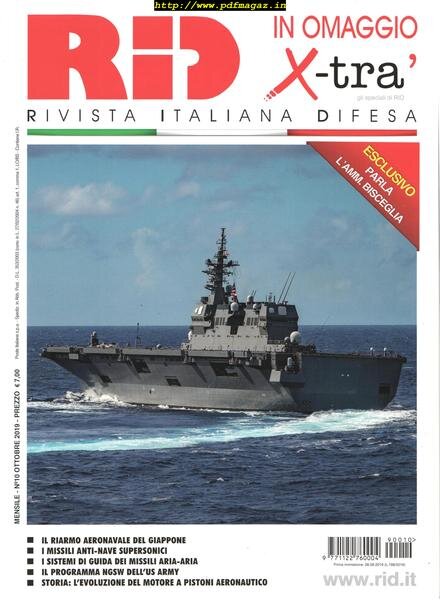 Rivista Italiana Difesa – Ottobre 2019 Cover