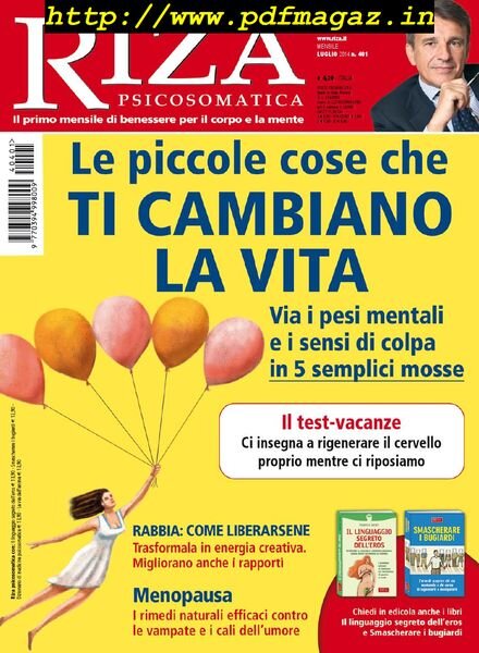 Riza Psicosomatica – Luglio 2014 Cover