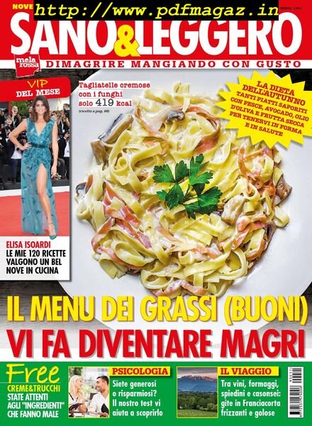 Sano & Leggero – novembre 2019 Cover
