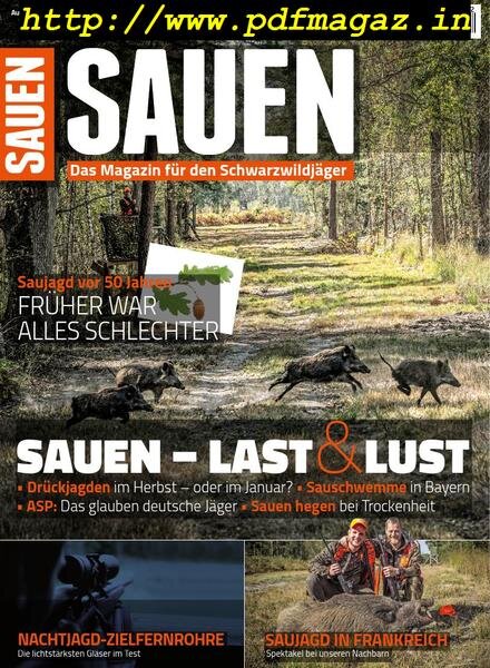 Sauen – Oktober 2019 Cover