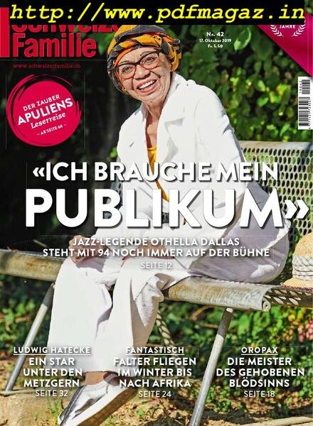 Schweizer Familie – 17 Oktober 2019 Cover