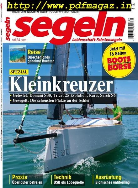 Segeln – August 2019 Cover