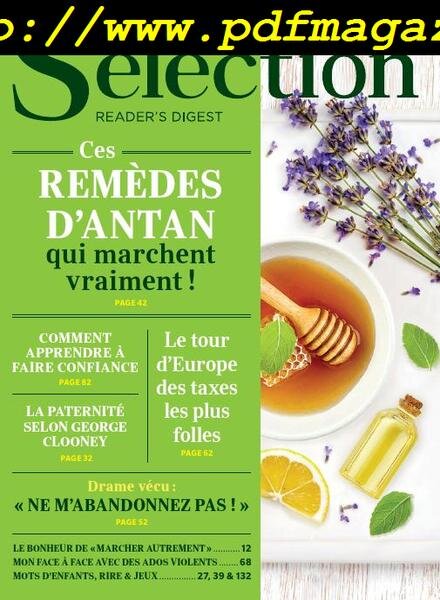 Selection Reader’s Digest France – aout 2019 Cover