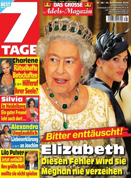 Sieben Tage – 14 September 2019 Cover