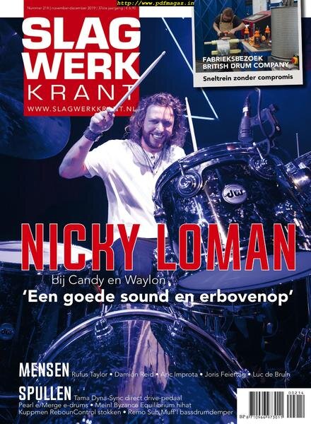 Slagwerkkrant – november 2019 Cover