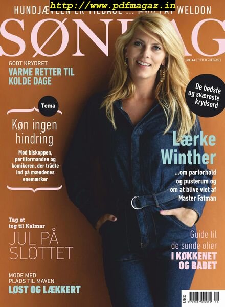 Sondag – 11. november 2019 Cover