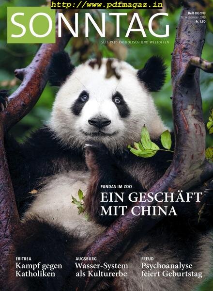 Sonntag – 19 September 2019 Cover
