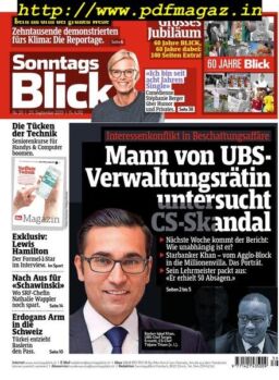 SonntagsBlick – 29 September 2019