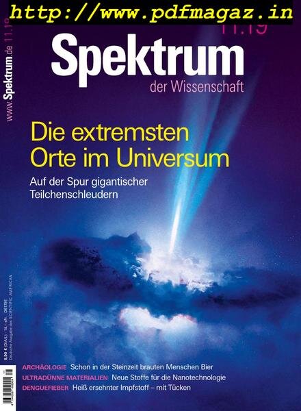 Spektrum der Wissenschaft – November 2019 Cover
