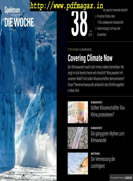 Spektrum Die Woche – 20 September 2019 Cover