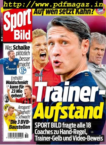 Sport Bild – 04 September 2019 Cover