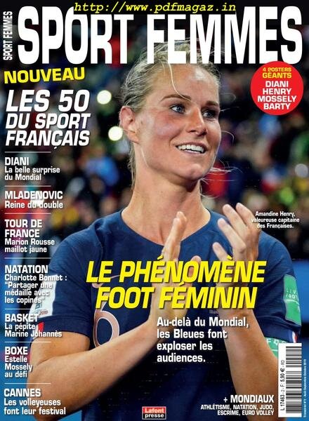 Sport Femmes – Aout-Octobre 2019 Cover