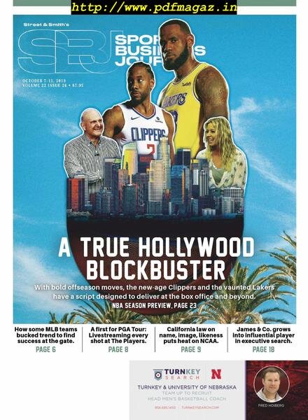 SportsBusiness Journal – 07 October 2019 Cover