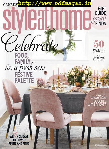 Style at Home Canada – November 2019 Cover