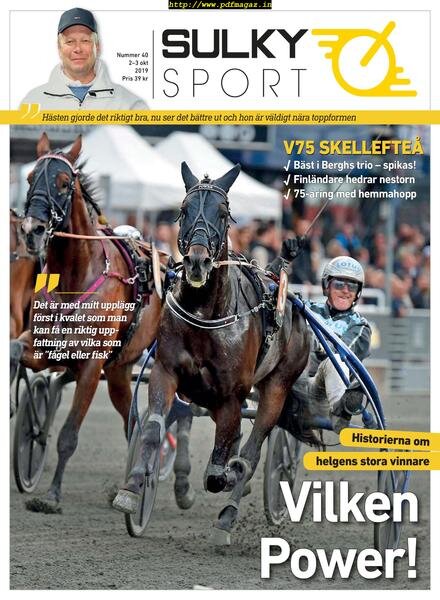 Sulkysport – 02 oktober 2019 Cover