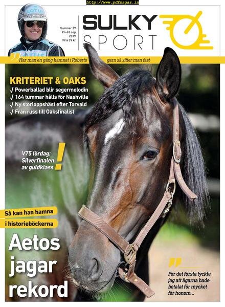 Sulkysport – 25 september 2019 Cover