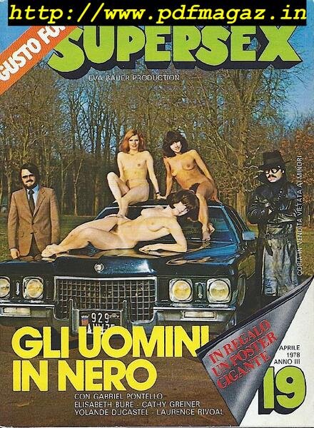 Supersex – n. 19, 1978 Cover