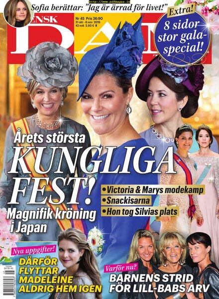 Svensk Damtidning – 31 oktober 2019 Cover