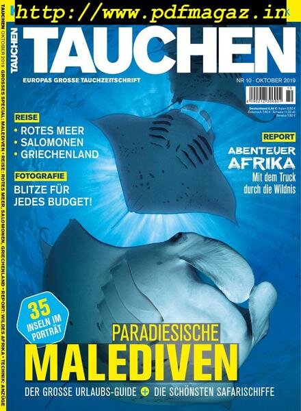 Tauchen – September 2019 Cover