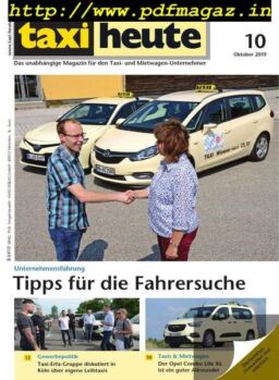Taxi heute – Oktober 2019