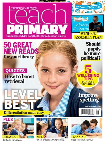Teach Primary – August 2019 Cover