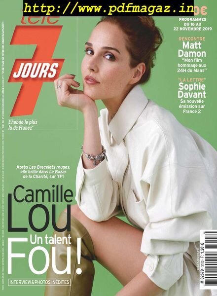 Tele 7 Jours – 16 novembre 2019 Cover