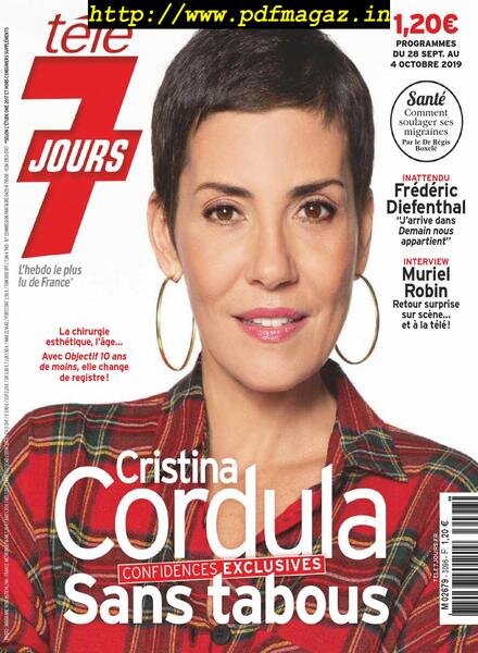 Tele 7 Jours – 28 septembre 2019 Cover