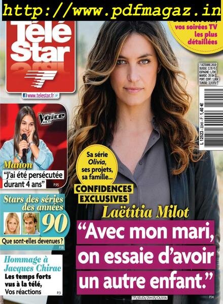 Tele Star – 07 octobre 2019 Cover