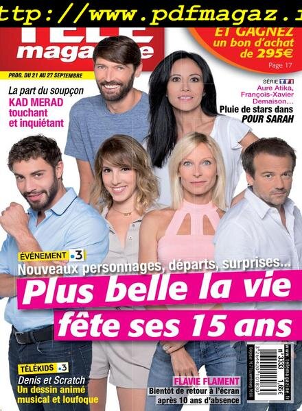 Telemagazine – 21 septembre 2019 Cover